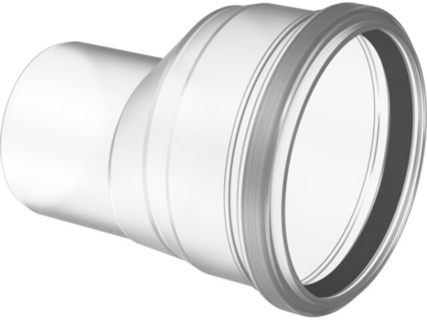 Buderus exzentrische Abgasaufweitung DN125 auf DN160 Kunststoff PP für Wärmepumpensystem WLW276