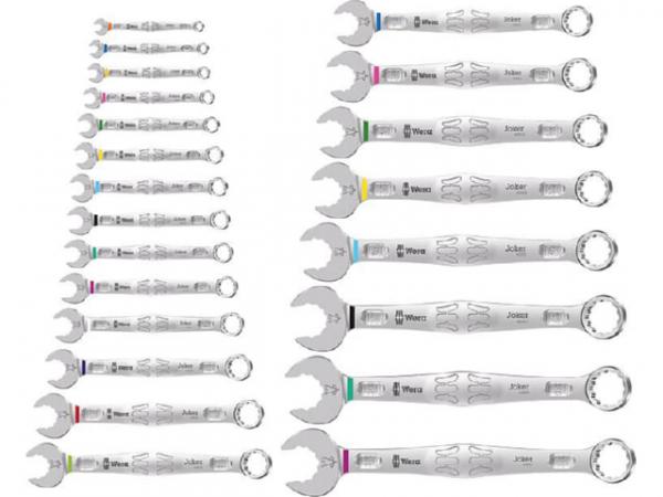 Ringmaulschlüsselsatz WERA®, 22-teilig, SW 8 - 19