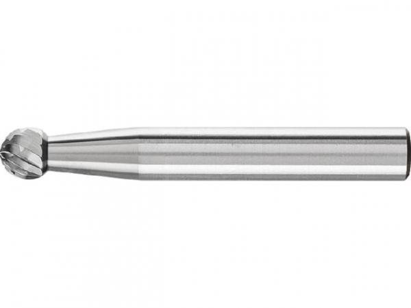Hartmetallfräser PFERD Kugelform, Zahnung 3 Ø 6,0mm, Schaft:6mm, L: 45mm