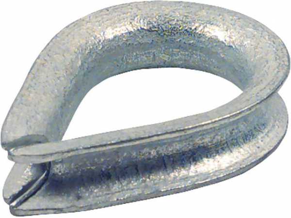 Kausche EN 13411-1 (früher Typ BF), feuerverzinkt für Drahtseil 8 mm