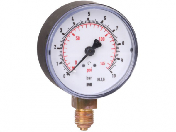 Manometer NG 63 radial 0 bis 10 bar