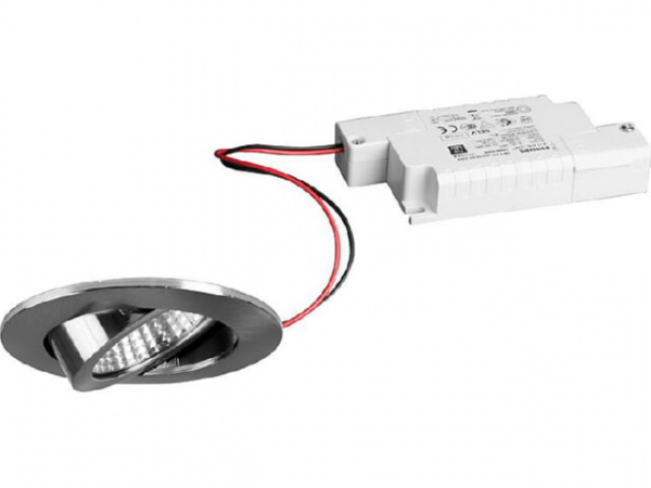 LED EBS 230V 6W 3000K nickel matt, dim