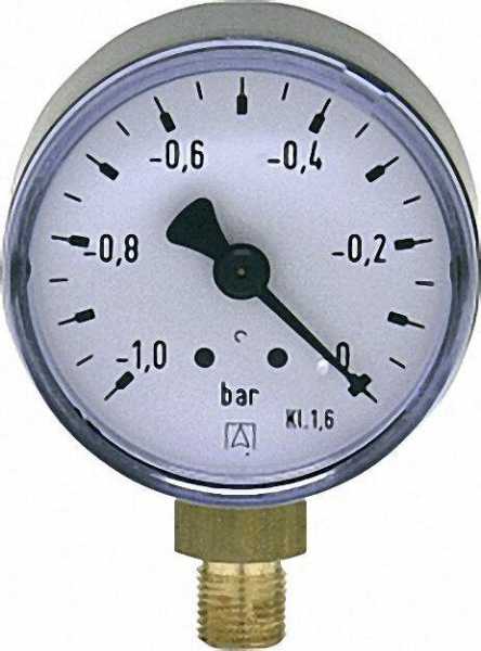 Vakuummeter 50 durch 1/8'' unten -1-0 bar