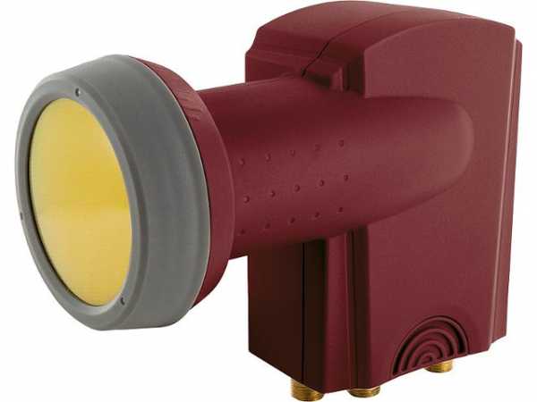 Digitales Quattro-LNB Schwaiger Ziegelrot RAL 8012 40mm/ Sun Protect