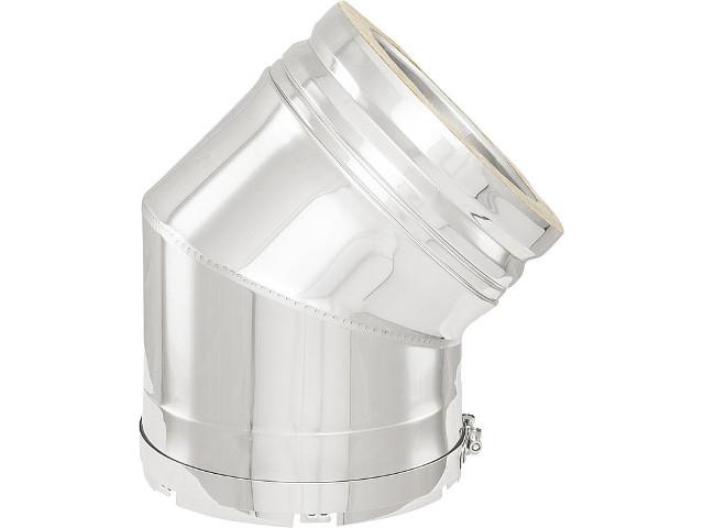 Doppelwandiges Abgassystem Bogen 45° DN 200 incl.Klemmband für Unterdr Doppelwandiges Abgassystem Bogen 45° DN 200 incl.Klemmband für Unterdr