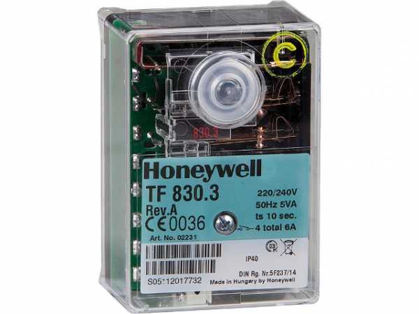 HONEYWELL Steuergerät TF 830. 3 Ersetzt: TF801.1 und TF801.2 Für 1-stufige Ölbrenner
