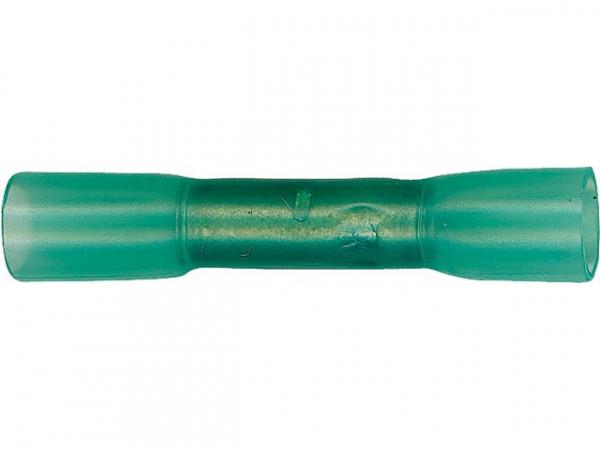 Stoßverbinder mit Schrumpfschlauch- Isolation, 1,5-2,5mm² Farbe blau, VPE 20 Stück