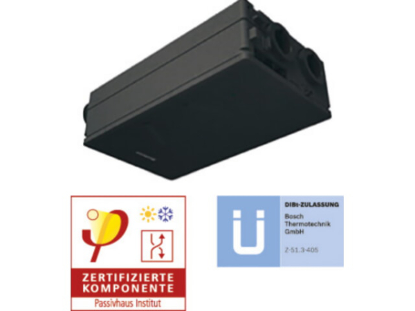 Buderus Logavent HRV156-100 K B 135m³/h WLAN-fähig zentral Decke/Wand 7739621503