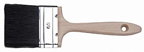 Pr. Flachpinsel 80mm Orel-Mix-Borste, Messingblech