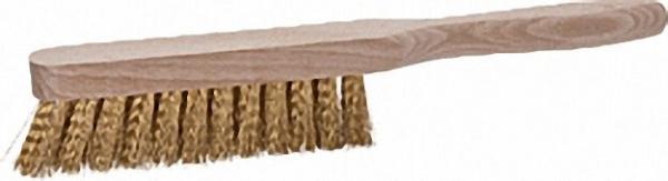 Handfeger Messingdrahtbesatz - gewellt 0, 20mm 4-reihig
