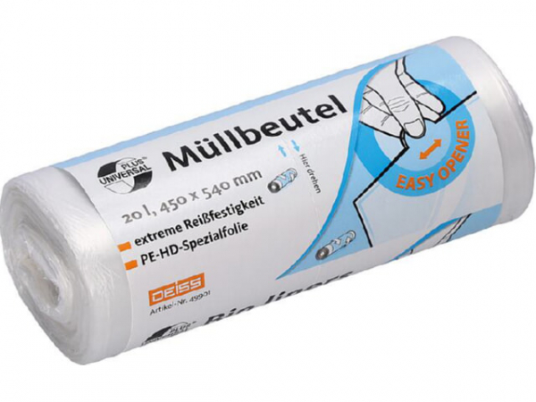 UNIVERSAL PLUS - Müllbeutel aus HDPE 60 l VPE 50 Stück