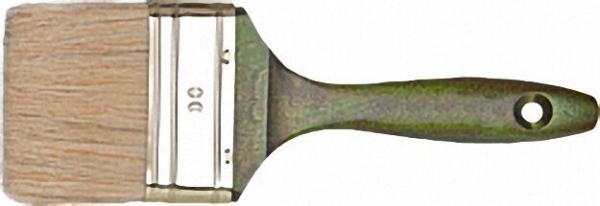 Pr. -Flachpinsel 80mm Bl. -Zwinge, schw. China- borste, 3-fach gek. 90 % Tops
