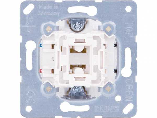 UP-Wipptaster Jung 533U, 1 Wechsler mit N-Klemme