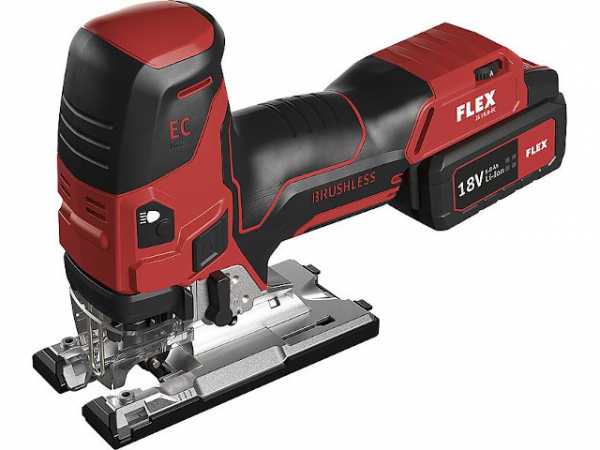 Akku-Stichsäge FLEX JS 18.0-EC 18 V mit 2x5,0 Akkus und Ladegerät