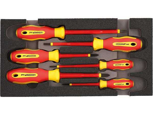 Schraubendrehersatz GEDORE red 6-teilig Schlitz/Phillips VDE