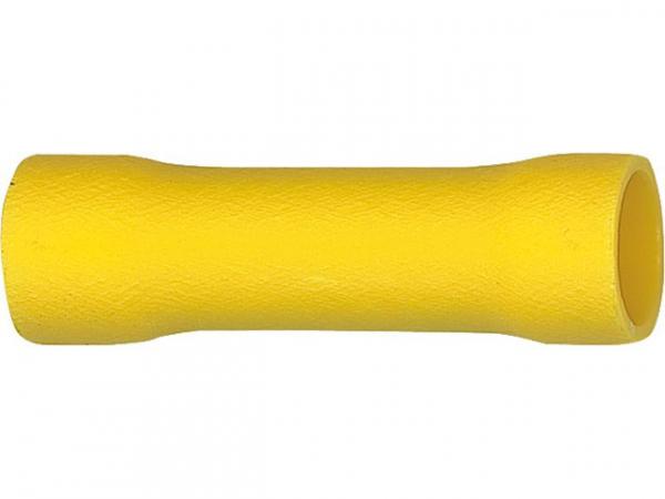 Stoßverbinder isoliert Farbe gelb, 4,0mm²-6,0mm², VPE 100 Stück