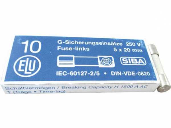 WOLF 2745696 Sicherung Fein 1A Träge 250V 5x20mm