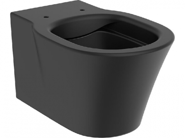 Wand-Tiefspül-WC Connect Air schwarz spülrandlos