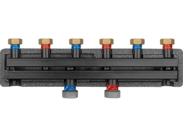 Kesselverteiler Evenes VT 2/3 ÜWM DN 20(3/4'), 2m³/h, 50kW, inkl. Halterung und Isolierung