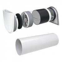 VIESSMANN Vitovent 100-D Set mit Wandhülse und Außenwandblende, Typ H00E A45