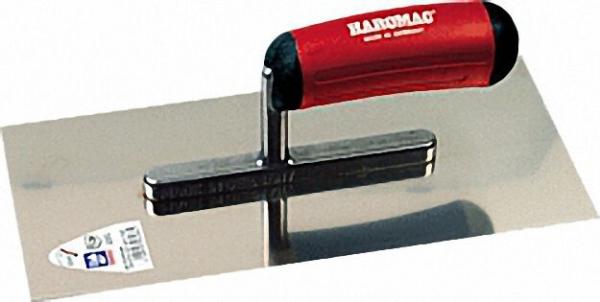 Glättekelle 280x130mm, rostfrei, 2K-ERGO rotschwarz