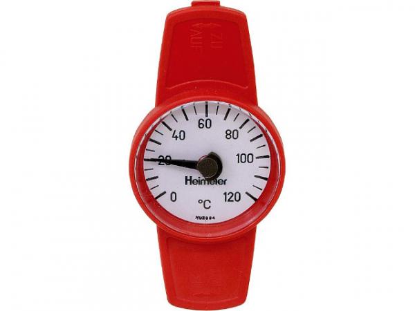 Heimeier 0600-06.380 Thermometer zu Globo- Kugelhahn rot zum Nachrüsten für DN40-50