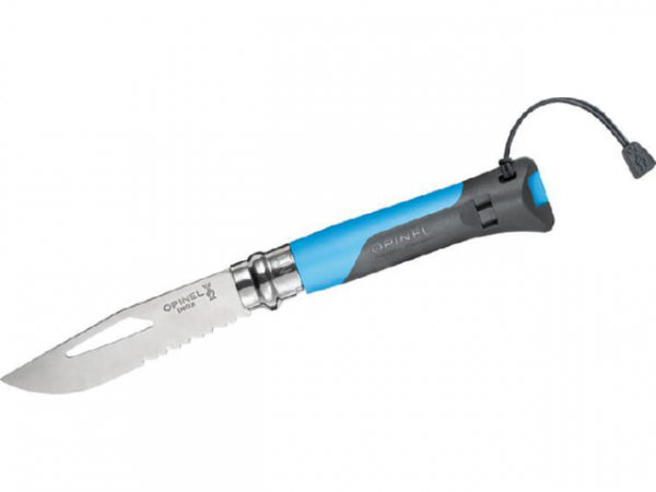 Taschenmesser Opinel No.08 Outdoor, blau/grau, 254268