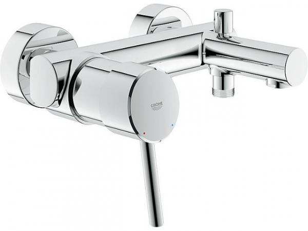 GROHE Einhebel Wannenbatterie Concetto DN 15, Wandmontage, Chrom