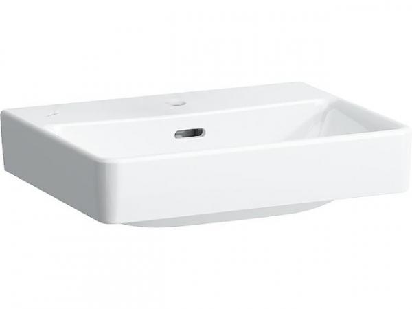Handwaschbecken Laufen Pro S 450x340mm, weiß, mit Überlauf, 1 Hahnloch mittig