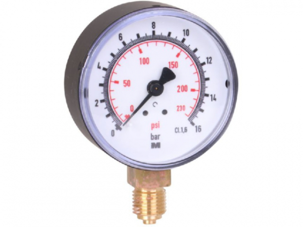 Manometer NG 63 radial 0 bis 16 bar