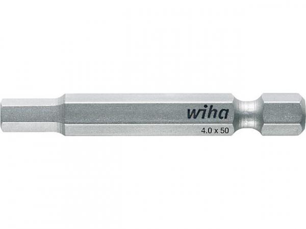 WIHA Standard-Bit, Sechskant, Form E 6, 3. Typ 7043 Z 5,0x 50