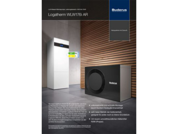 Buderus Logatherm WLW176i-12 TP70 9kW LAN-fähig Hybridfähig Innenaufstellung 8738213489