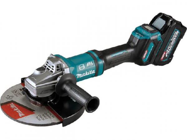 Akku-Winkelschleifer Makita 40V GA038GT201 2x 5,0 Ah Akkus und Ladegerät