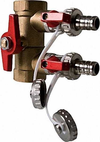 Spül und Befülleinheit für 22mm Cu-Rohr 2xKfür 1/2''