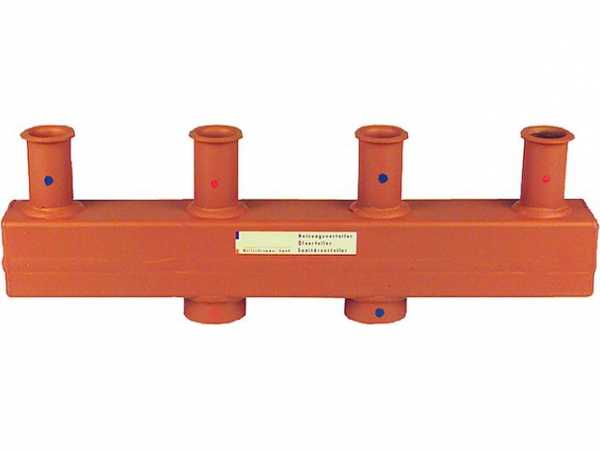 MAGRA Kesselverteiler-Ovalflansch Typ 60-12, 5 Oval-Flansch mit zwei Heizgruppen