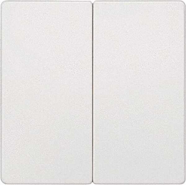 Wippe-2fach neutral titanweiß/ 55mm x 55mm Schutzart IP20 / 1 Stück