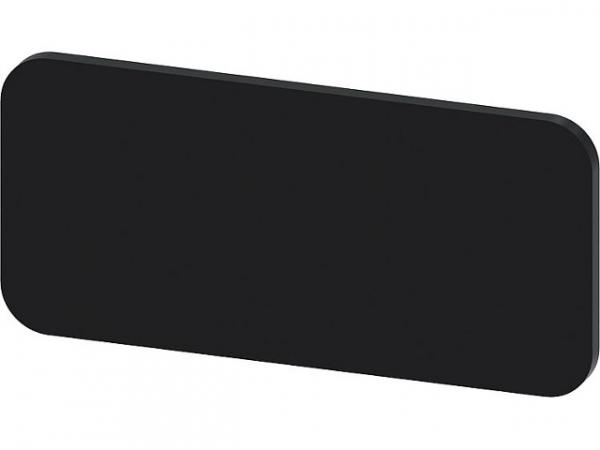 Bezeichnungschild 12,5x27mm, Schild schwarz 3SU1900-0AC16-0AA0, VPE 10 Stück