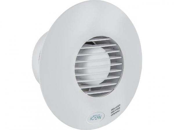 Airflow iCON 15 Kleinraumventilator 100 mm 68m³/h 230V weiß Standard, Steuerung über Schalter Abluftventilator