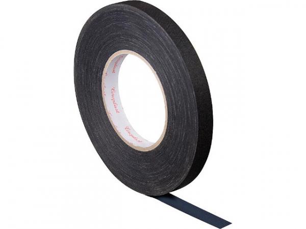 Gewebeklebeband, kunststoffgeschützt schwarz, Breite15 mm Länge 50 m