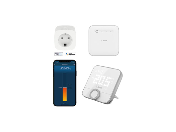 Buderus Einzelraumregelung Starterset für Logatrend IFR, Smart Home Controller, Thermostat, Zwischenstecker 7739623521