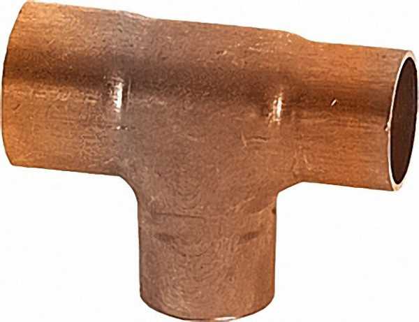 Kupferlötfittings 5130 T-Stück reduziert 42 x 28 x 42mm