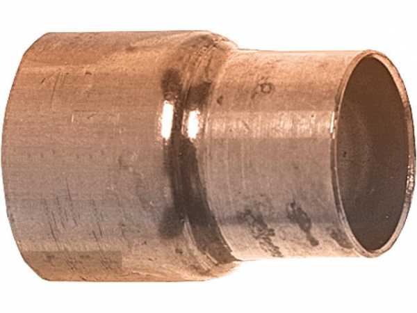 Kupfer Lötfitting Muffe reduziert 18x15 mm i/i