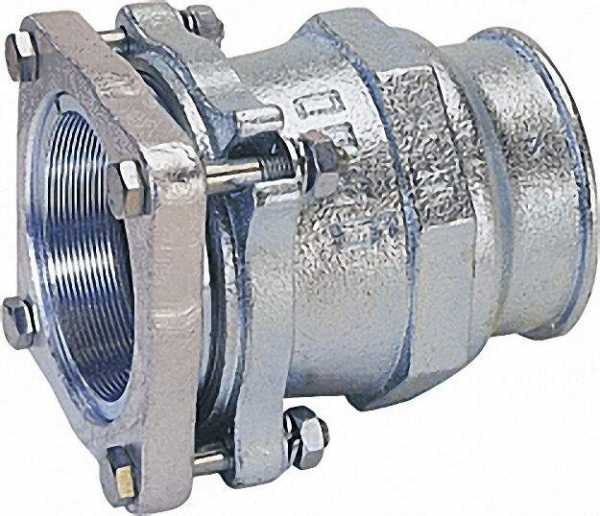 GEBO Temperguss-Klemmverbinder mit IG Gas PN 1, Wasser PN 16, Typ IF 4'' (114,3)