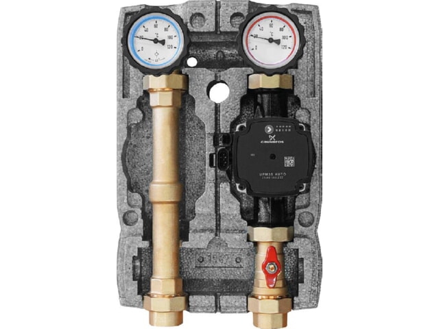 Heizkreisset Easyflow DN25 (1') ungemischt mit Pumpe Grundfos UPM3S Auto  25-60