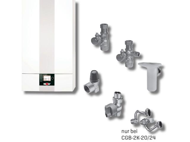 Paket Brennwerttherme CGB-2K-24 Regelung BM-2, Aufputz Paket Brennwerttherme CGB-2K-24 Regelung BM-2, Aufputz