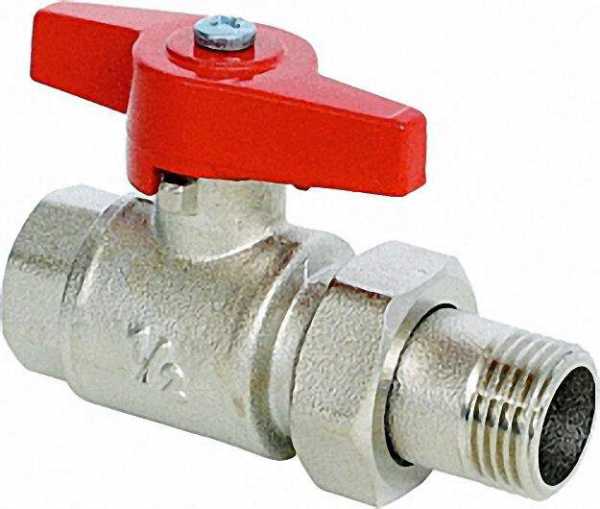 Kugelhahn mit Verschraubung Typ 350 R3/4'' mit Flügelgriff PN10 IGxAG