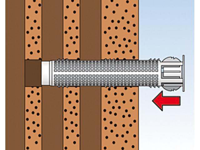 GRUNDMANN SH-Befestigungsset, Drückerstift u. Schrauben,TS 38-42,Stahl  verzinkt