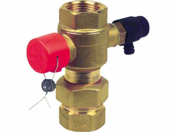 CALEFFI Messing Kappenventil DN 20 3/4" IG Gebrauchsmustergeschützt 3/4''x 3/4'' 10 bar 120°C kVS = 1,33