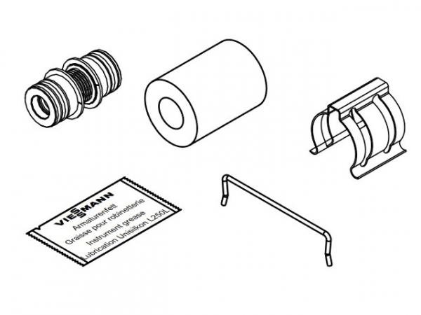 VIESSMANN ZK03009 Verbindungsrohr Set (1 Stück) für Vitosol 200-TM