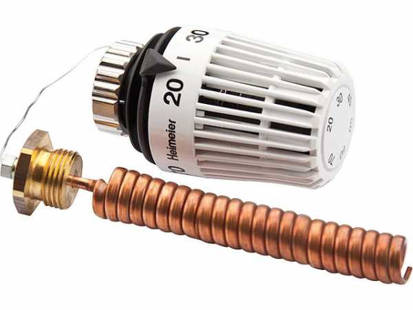 Heimeier 6672-00.500 Thermostat-Kopf K mit Wendel-Tauchfühler R1/2x118mm, Gesamtlänge 118mm